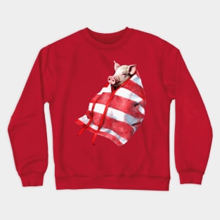 Funny Festive Pigs in Blankets Christmas Pun Crewneck Sweatshirt